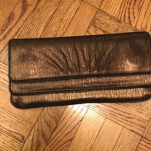Lauren Merkin Metallic Clutch
